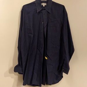 Dark blue/black casual dress shirt